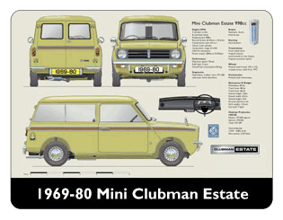 Mini Clubman Estate 1969-80 Mouse Mat